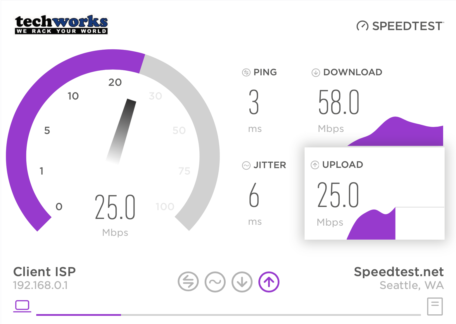 internet connectivity speed test